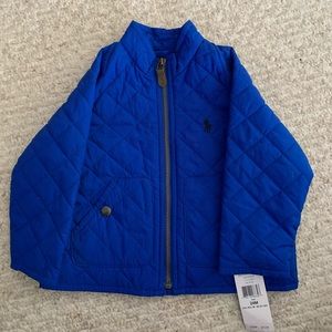 Baby Polo Ralph Lauren Royal Blue Quilted Jacket